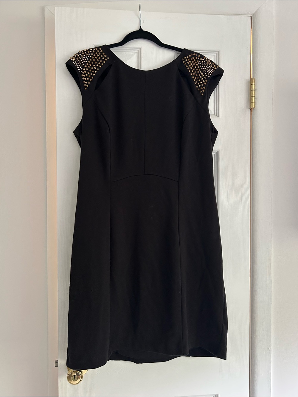 Fabulous Allen B. Black Studded Dress XL